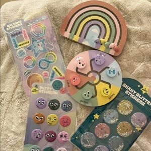 Colorful Sticker and Fidget Toy Set